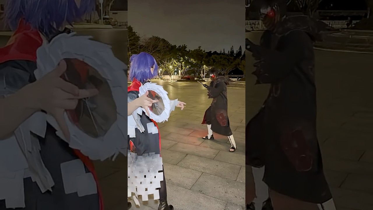 Konan VS Obito😊 #anime #game #fyp #naruto #konan #obito #cos #cosplay #cosplayer #cosplaygirl #girl