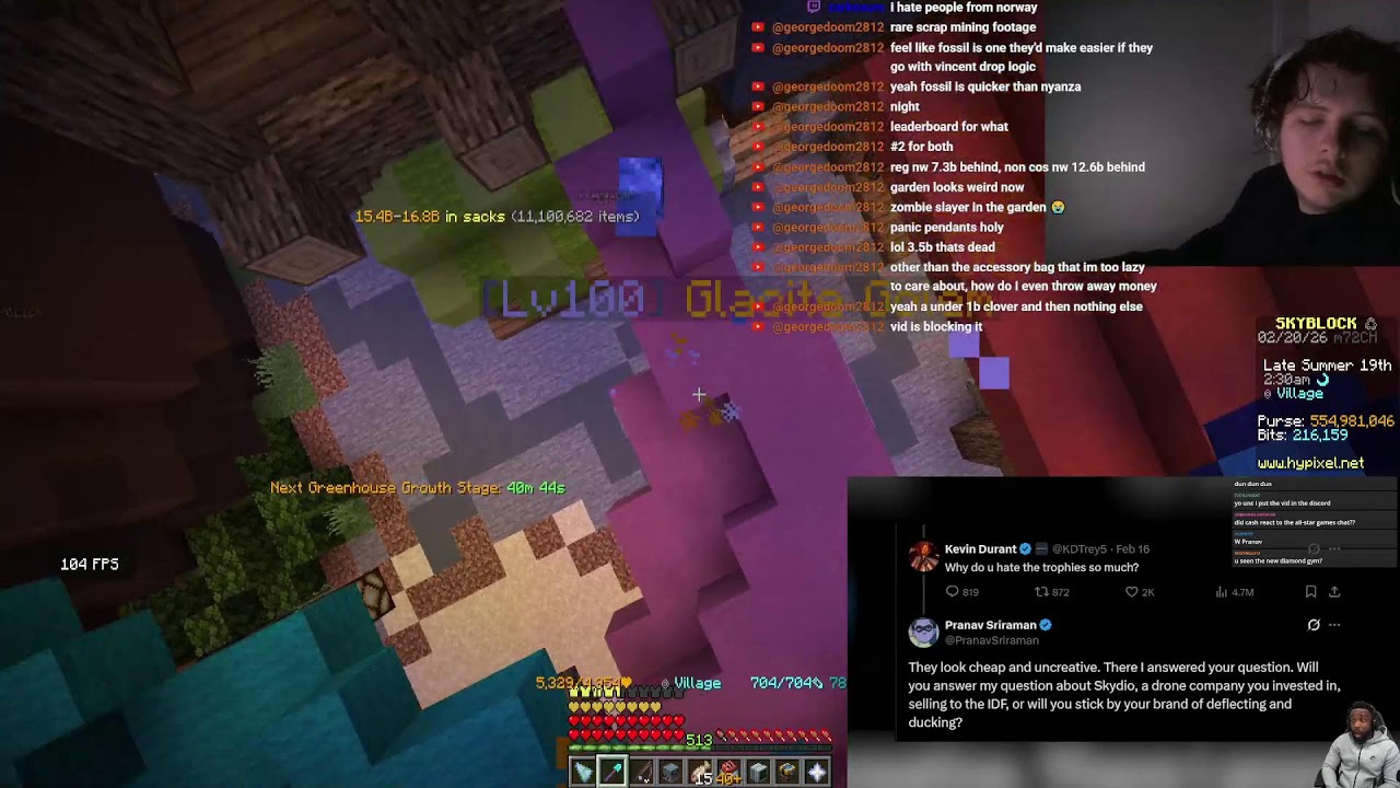 MINING AND GETTING RICH ( Hypixel Skyblock Ironman ) Day 69/365