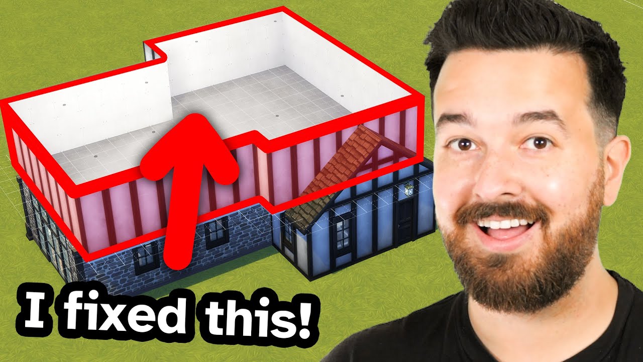 I fixed this awkward build in The Sims 4 - YouTube