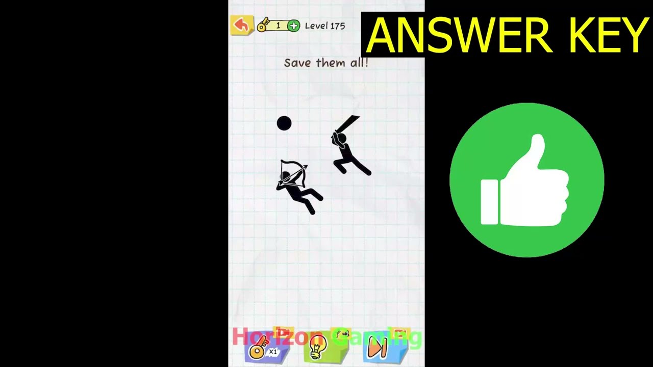 Draw 2 Save: Stickman Puzzle LEVEL 175 Save them all - Gameplay Walkthrough Android IOS