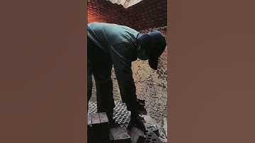 Easy Brick Installation Process Using Simple Carpentry Tools #shorts