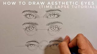 How To Draw Aesthetic Eyes Jdarts 08 Youtube