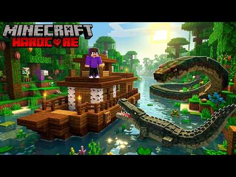 I Survived 100 DAYS in the AMAZON JUNGLE in MINECRAFT💀