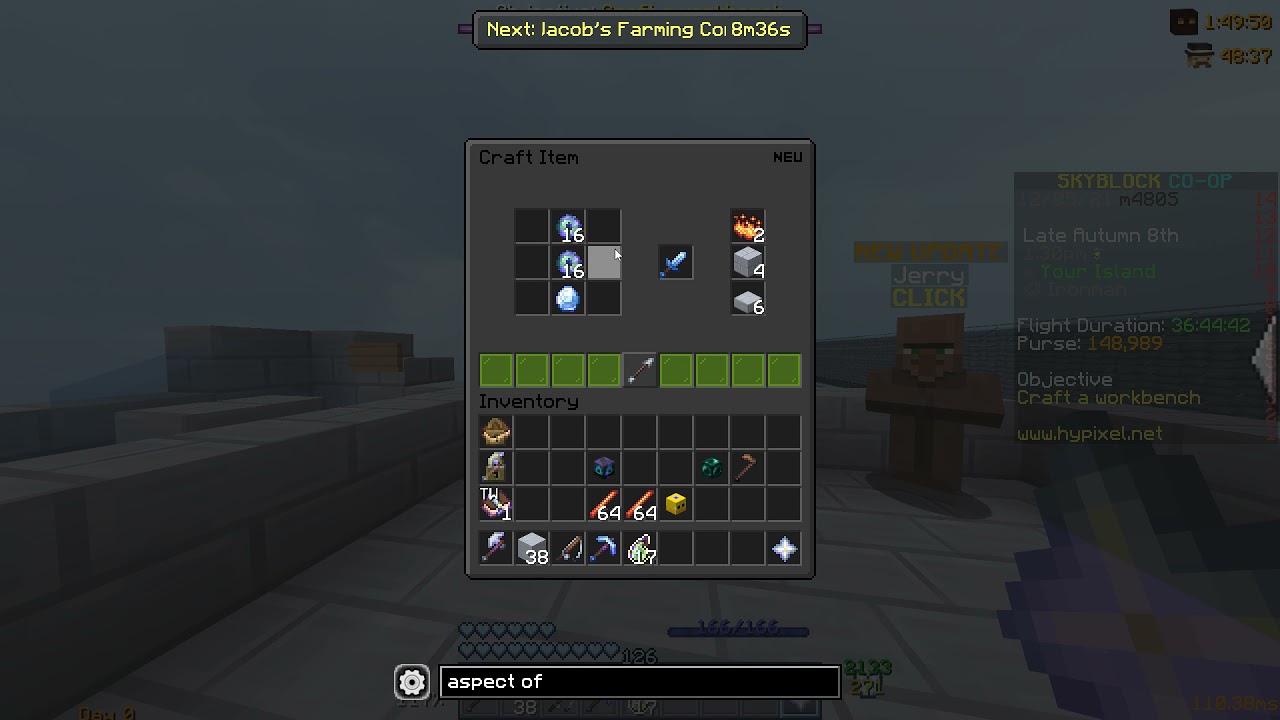 Crafting A Aspect Of The End Hypixel Skyblock YouTube crafting-a-aspect-of-the-end-hypixel-skyblock-youtube