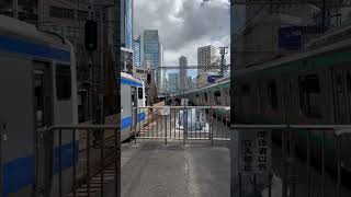 山手線E235系&東海道線E231系1000番台【到着】E531系【発車】京浜東北線E233系1000番台&東海道新幹線N700系A【通過】