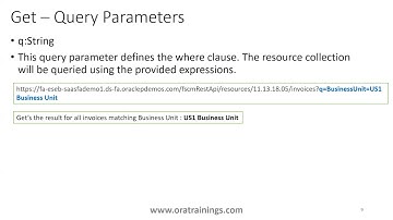 Oracle Cloud ERP - AP Invoice REST API - Query Params Using POSTMAN