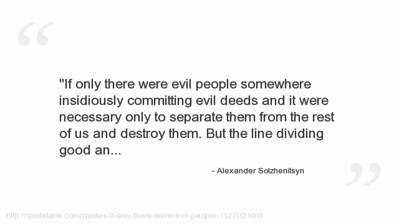Alexander Solzhenitsyn Quotes Youtube