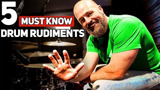 BEGINNER DRUMMERS: The 5 MUST KNOW Drum Rudiments
