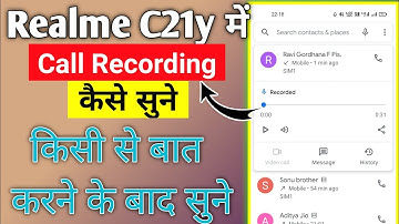Where is call recording in Realme C21y in file🔥How to listen to call recording in Realme C21Y phone