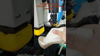 Automatic memory computer sole attaching machine full range of edge pressing,