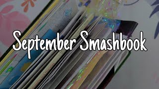 September Smashbook | Flipthrough of Completed Pages | Casual Gluebook