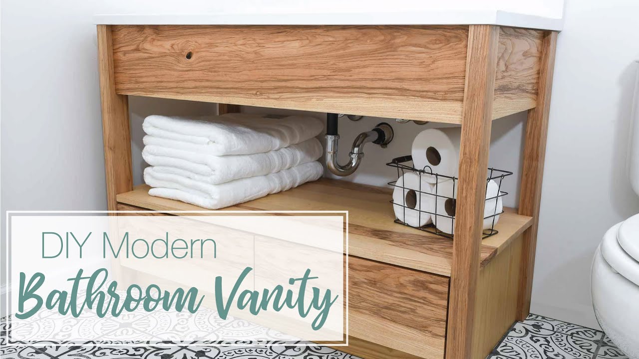 Modern Bathroom Vanity Build Youtube Modern Bathroom Vanity Build Youtube