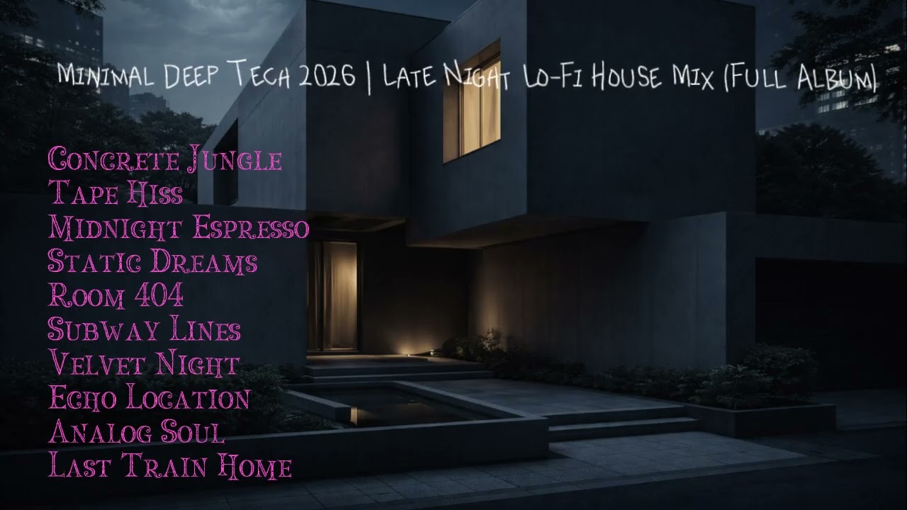 Urban Fragments: Minimal Deep Tech & Lo-Fi House Mix 2026 | Late Night City Vibes | Moontone Music