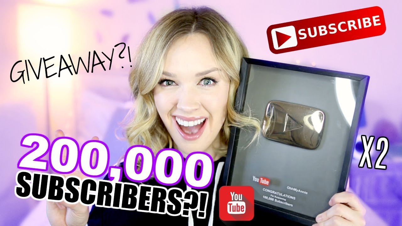 WE HIT 200,000 SUBSCRIBERS!! | Thank You Giveaway - YouTube