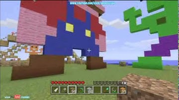 Minecraft 360 Episode 18 More 8 Bit Statues