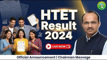 HTET Result 2024 LIVE | Chairman Sir’s Big Announcement | Haryana TET Result 2024 Out Now!