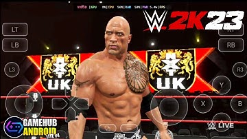 WWE 2K23 on Android GameHub Lite Final v4 Gameplay Test | Snapdragon 8s Gen 3 POCO F6 Settings