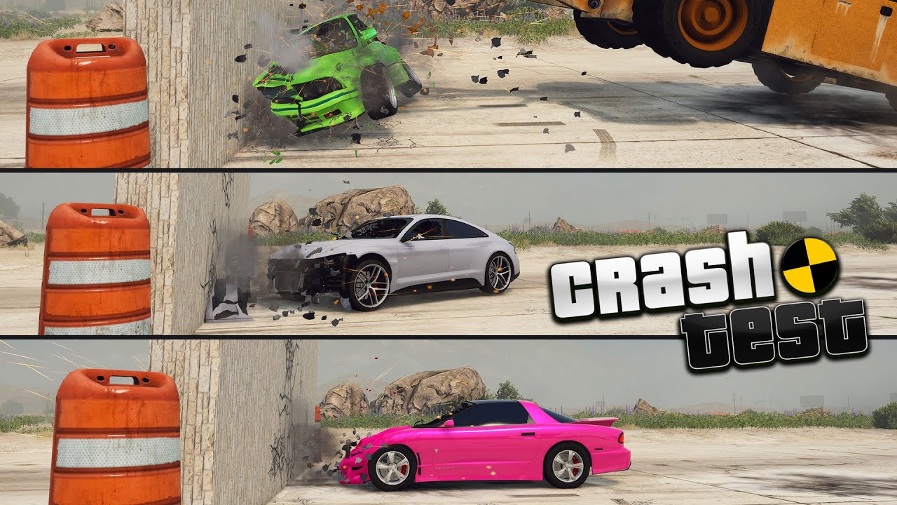 Crash Test - All 18 NEW Cars in GTA 5 Online Criminal Enterprise - Realistic Car Damage in GTA 5