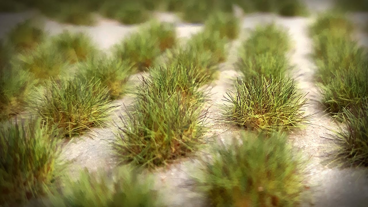 Jak wykonać kępki traw na makietę.