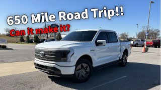 2022 F150 Lightning 650 mile Road Trip  how long did it take?