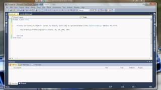 Como crear un Rectangulo utilizando lenguaje Visual Basic en Visual Studio