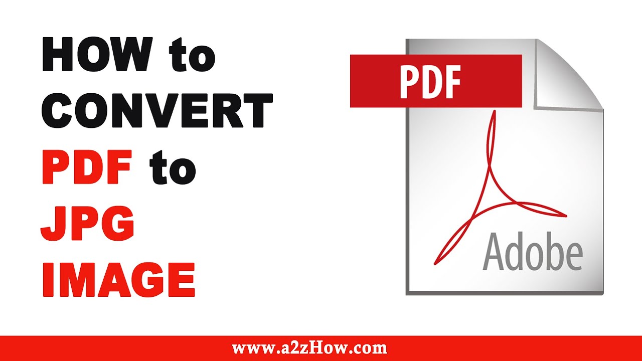 How to Convert PDF to JPEG (JPG) Image Format - YouTube