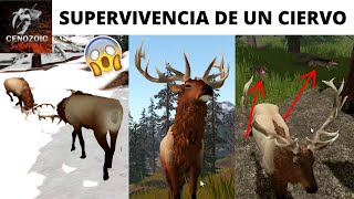 SUPERVIVENCIA DE UN CIERVO WAPITÍ  CENOZOIC SURVIVAL TESTING BRANCH ROBLOX  GAMEPLAY ESPAÑOL 2021