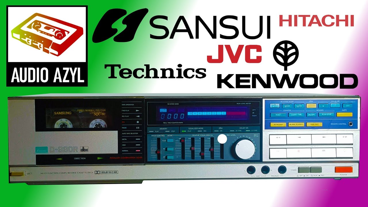 Sansui D-990R, Kenwood KX-620, Hitachi D-75S, JVC KD-V44  i Technics RS-B49R: Audio Azyl #30