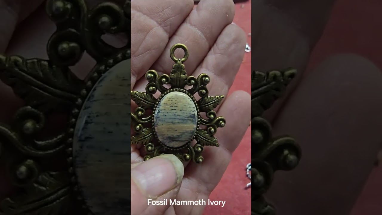 Fossil Mammoth Ivory Parchment Necklace 