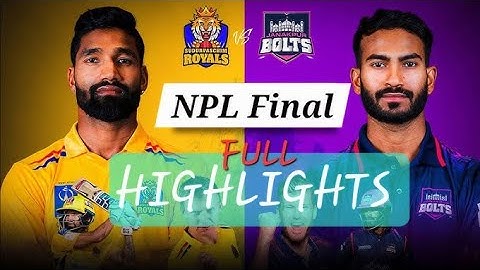 Npl Final Full Highlights | Janakpuri Bolts Vs Sudurpaschim Royals | #npl #final #highlights