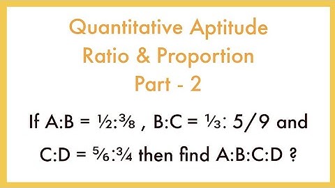 Quantitative Aptitude - Ratio and Proportion - Part 3 || Mental Maths