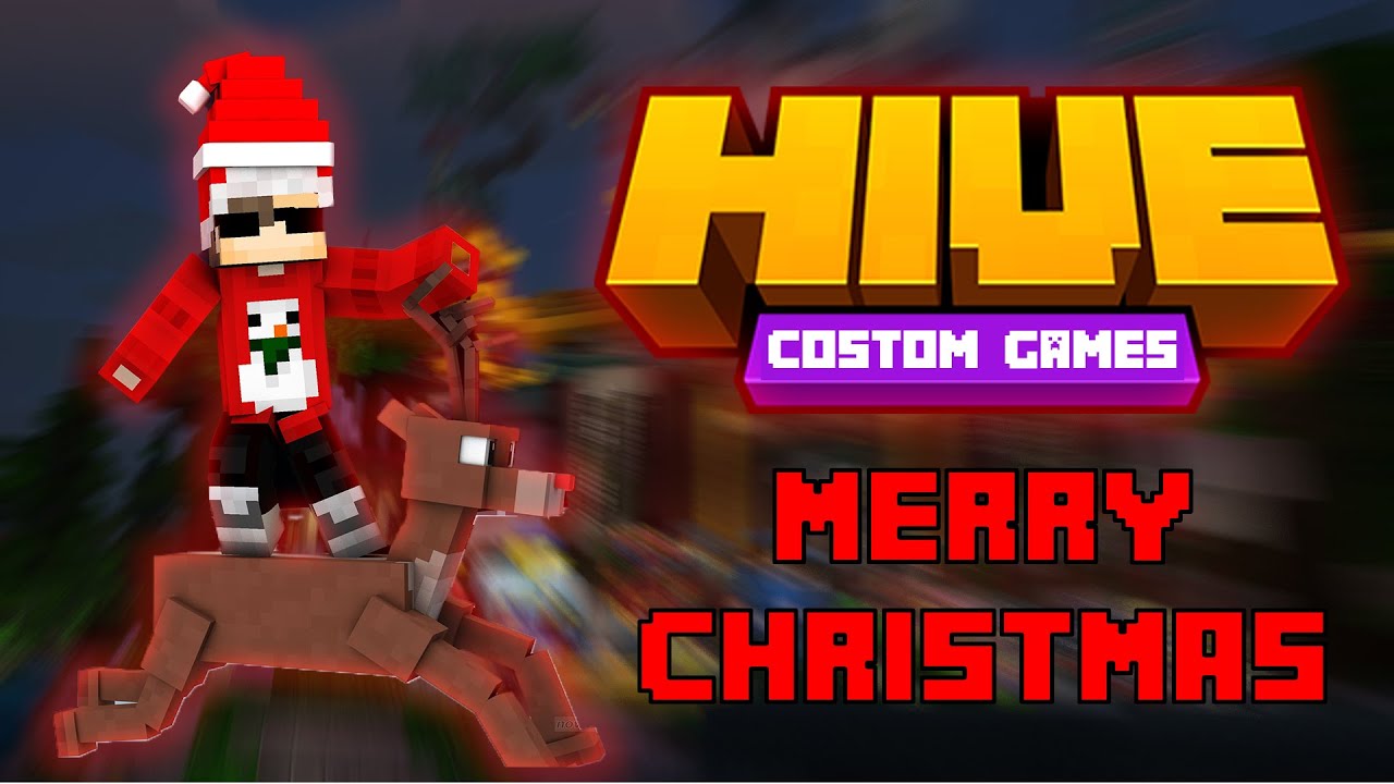 Playing MINECRAFT HIVE with VIEWERS but it is CHRISTMAS (HIVE CS and PARTY) Road to 1k Subs