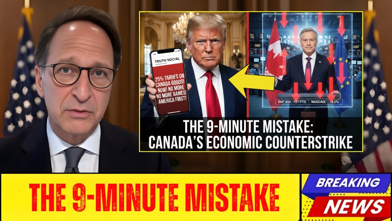 1 MIN AGO  Trump Calls Out Canada — Carney Strikes Back in 9 Minutes