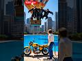 "Monkey Turns  Bike Into  Air Balloon  Gorilla Falls From Sky!"🙉 😲#ai #save#monkey#Gorilla#exe