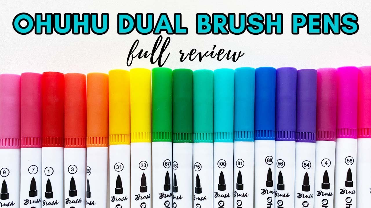 Ohuhu 100 Colors Dual Tip Art Markers, Permanent Marker Pens