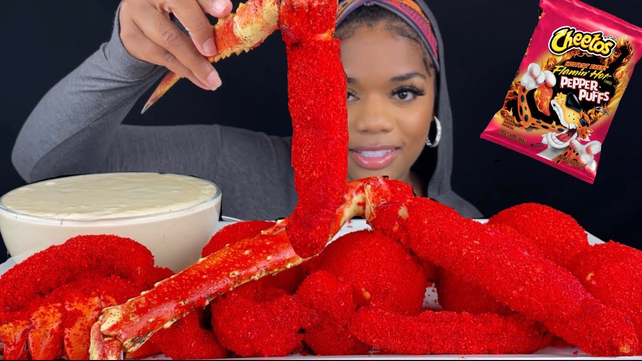 KING CRAB SEAFOOD BOIL| FRIED HOT CHEETOS 🥵 KING CRAB| LOBSTER TAILS| SHRIMP| WITH CHEESE
