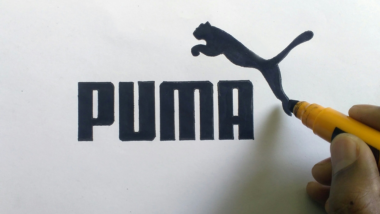 how to draw the puma logo