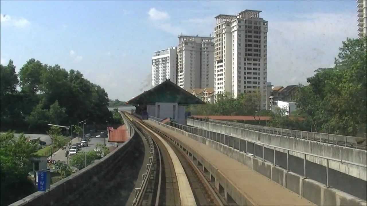 (HD) Kuala Lumpur LRT (Kelana Jaya Line), Taman Melati ...