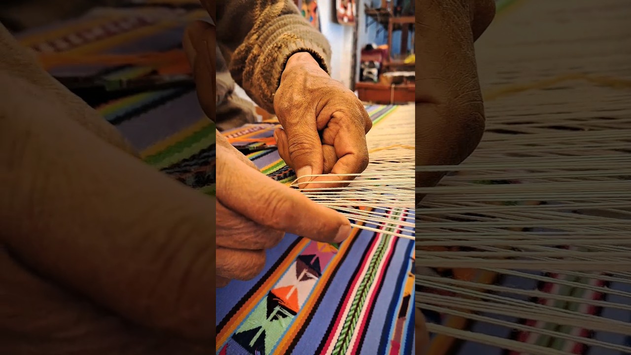 🧶Así nace una manta llena de tradición en el telar🦙🇵🇪