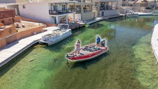 Exploring Crystal Clear Canals For GIANT Multispecies Fish  Casting Concrete PT 2