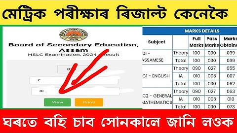 মেট্ৰিক পৰীক্ষাৰ ৰিজাল্ট কেনেকৈ ঘৰতে বহি চাব । সোনকালে জানি লওক