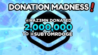 I participated in my first ever donation madness!