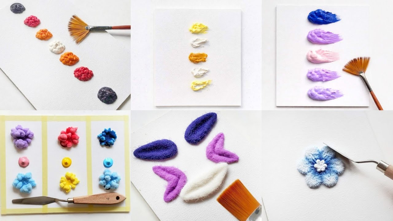 6 einfache Acrylbilder | Über eineStunde Malerei-Die besten Zusammenstellungen