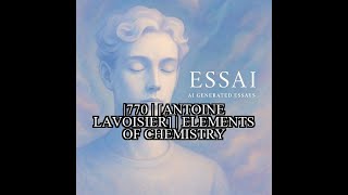 1770 | [Antoine Lavoisier] | Elements of Chemistry