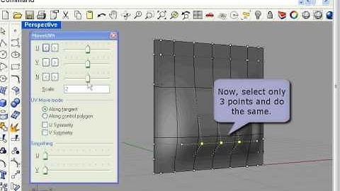 Rhino transform tools-move UVN