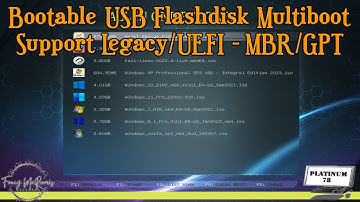 Bootable USB Flashdisk Multiboot Support Legacy/UEFI - MBR/GPT