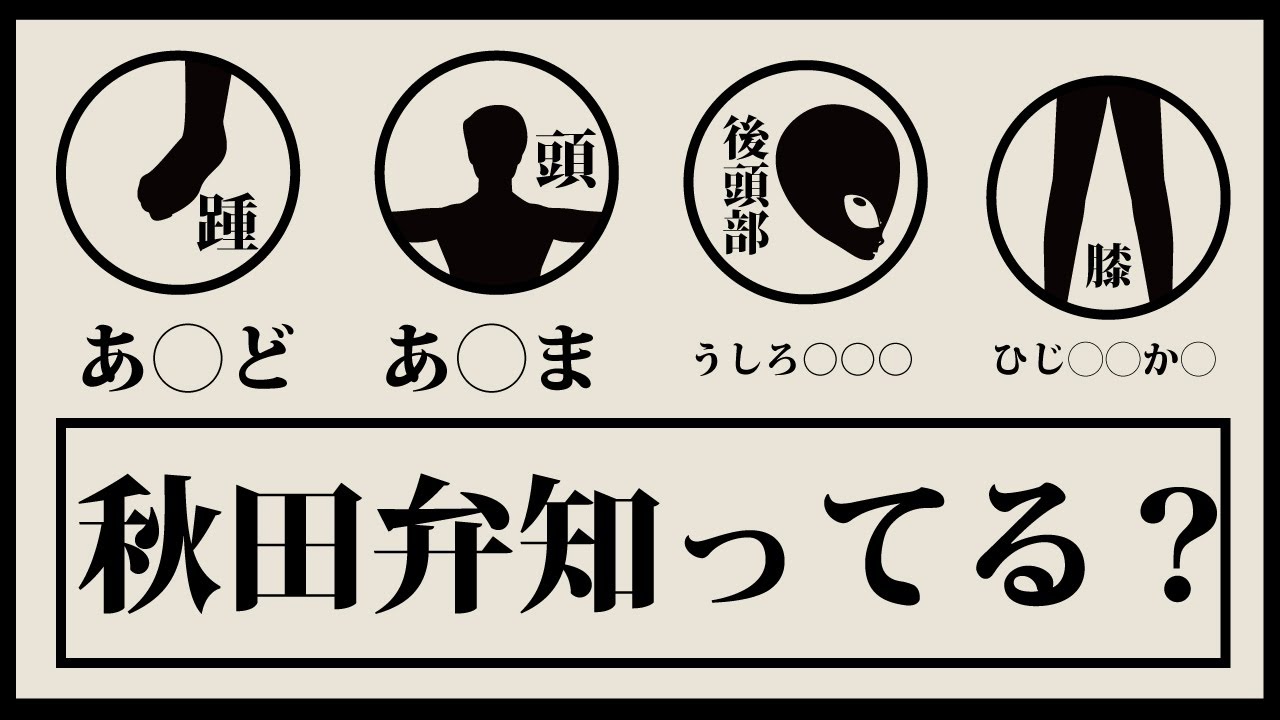 これわかる秋田県民いる？【おもしろい秋田弁】【秋田弁講座】
