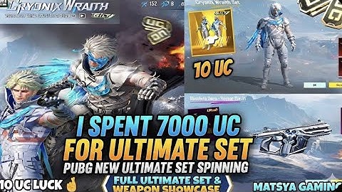 I SPENT 7000 UC! 😱 Getting the NEW Cryonix Wraith Ultimate Set in PUBG Mobile | Crate Opening 