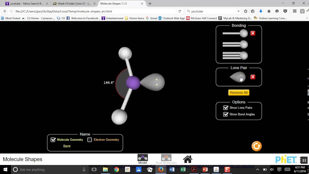CHEM 1004 Unit 16 (VSEPR, molecular shapes and polarity
