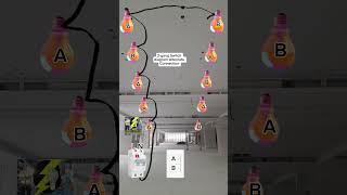 2gang switch alternate wiring diagram connection #electrician #circuitdiagram